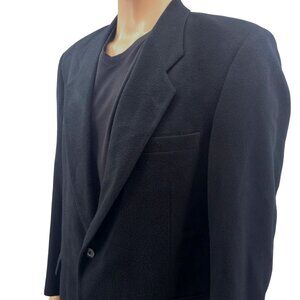 Fioravanti Couture Black Cashmere Blazer Jacket 100% Cashmere Made In USA Mens